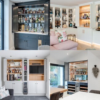 Drinks Cabinet with Bifold Doors and Custom Wine Storage