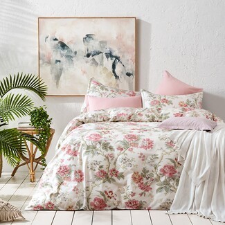 Duvet Cover Set: Oversized Peony Print Blooming Florals