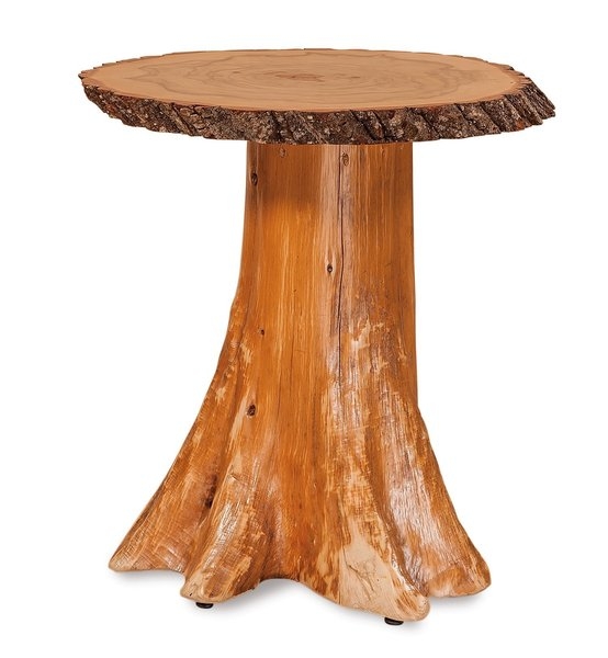 End Table Stump Side Table with Flared Root Base Detail
