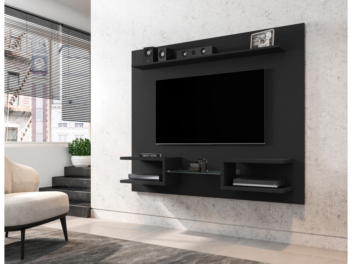Entertainment Center Integrated Shelving Matte