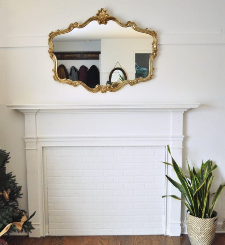 Fireplace Mantel Faux Brick Facade Mantel Surround Ideas