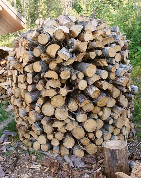 Firewood Stack Circular Radial Pattern Holz Hausen Firewood