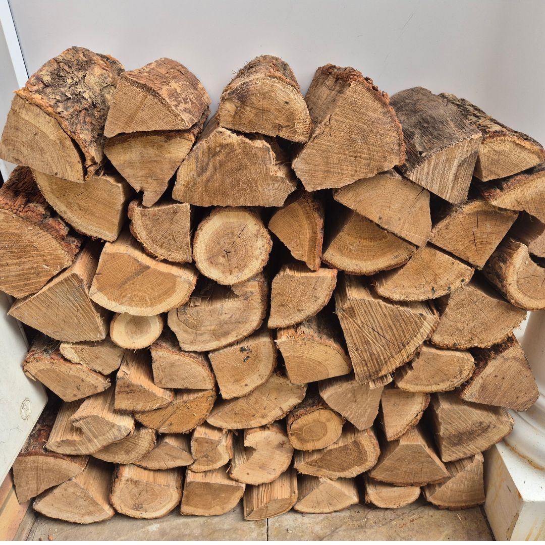 Firewood Stack Dense Stacking Split Logs Hygge Hearth Decor