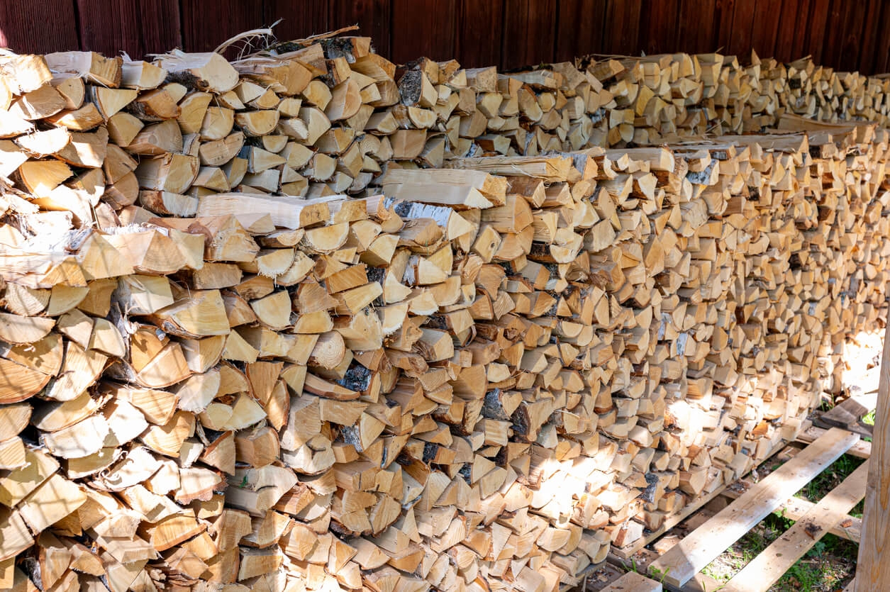 Firewood Stack Pallet Elevation Farmhouse Hearth Prep