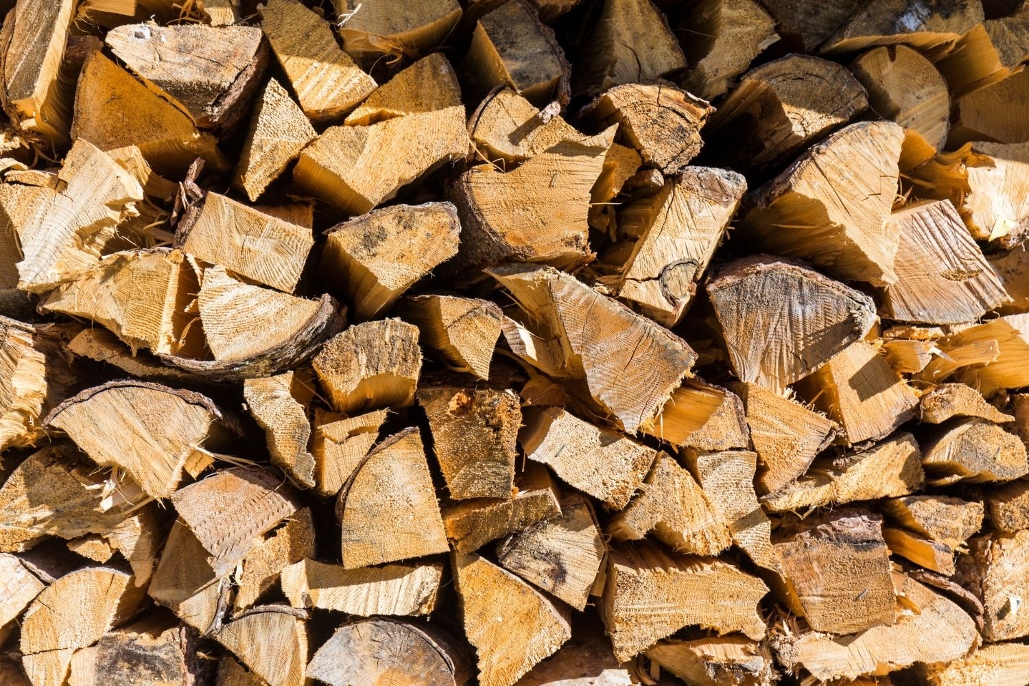 Firewood Stack Split Logs Bark Texture Farmhouse Decor