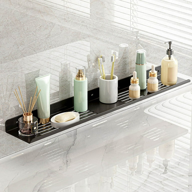 Floating Shelf Matte Black Ultra Slim Organizer