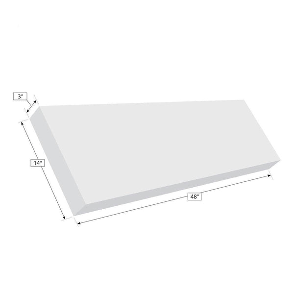 Floating Shower Bench 48 Inch Ready-To-Tile Long Substrate