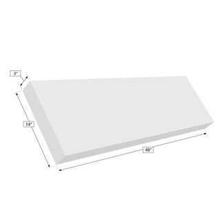 Floating Shower Bench 48 Inch Ready-To-Tile Long Substrate