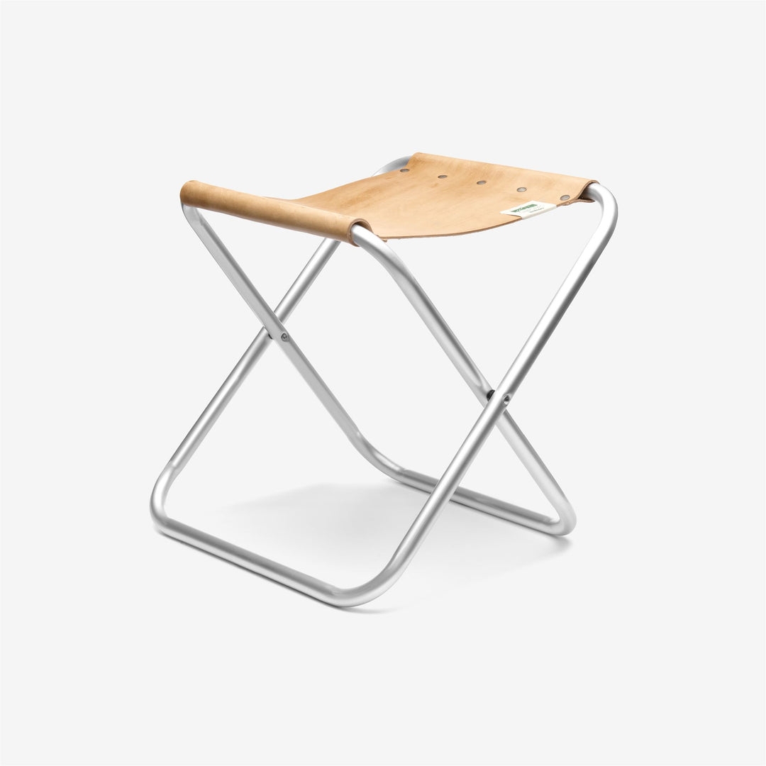 Folding Stool with Rivet Detailing and Collapsible Design