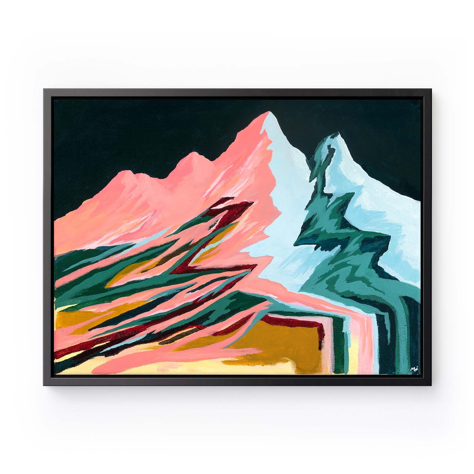 Abstract Mountain Painting