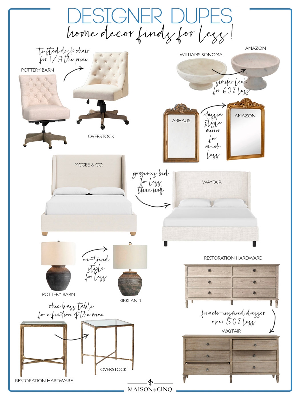 Furniture Collection with Button Tufted Wingback Bed