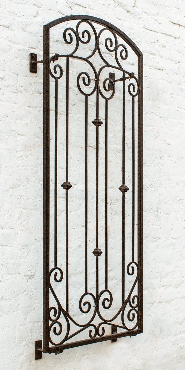 Garden Trellis Wall Mounted Arched Top Ornate Scrollwork