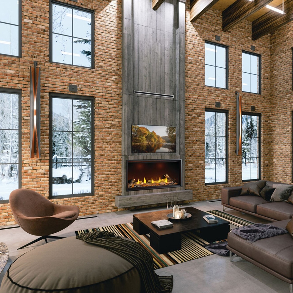 Tall Fireplace