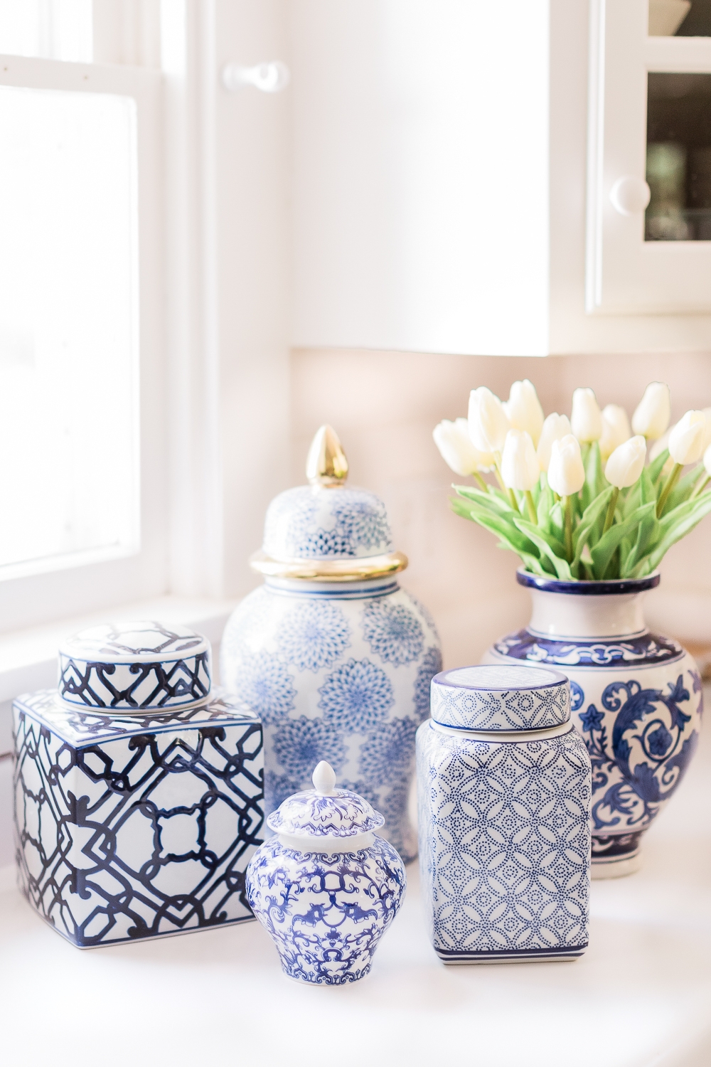 Ginger Jars with Pattern Mixing and Geometric Lattice