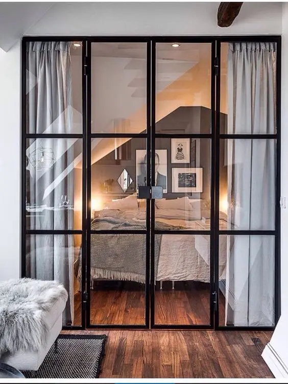 Glass Partition Wall Internal Glass Doors Loft Layout