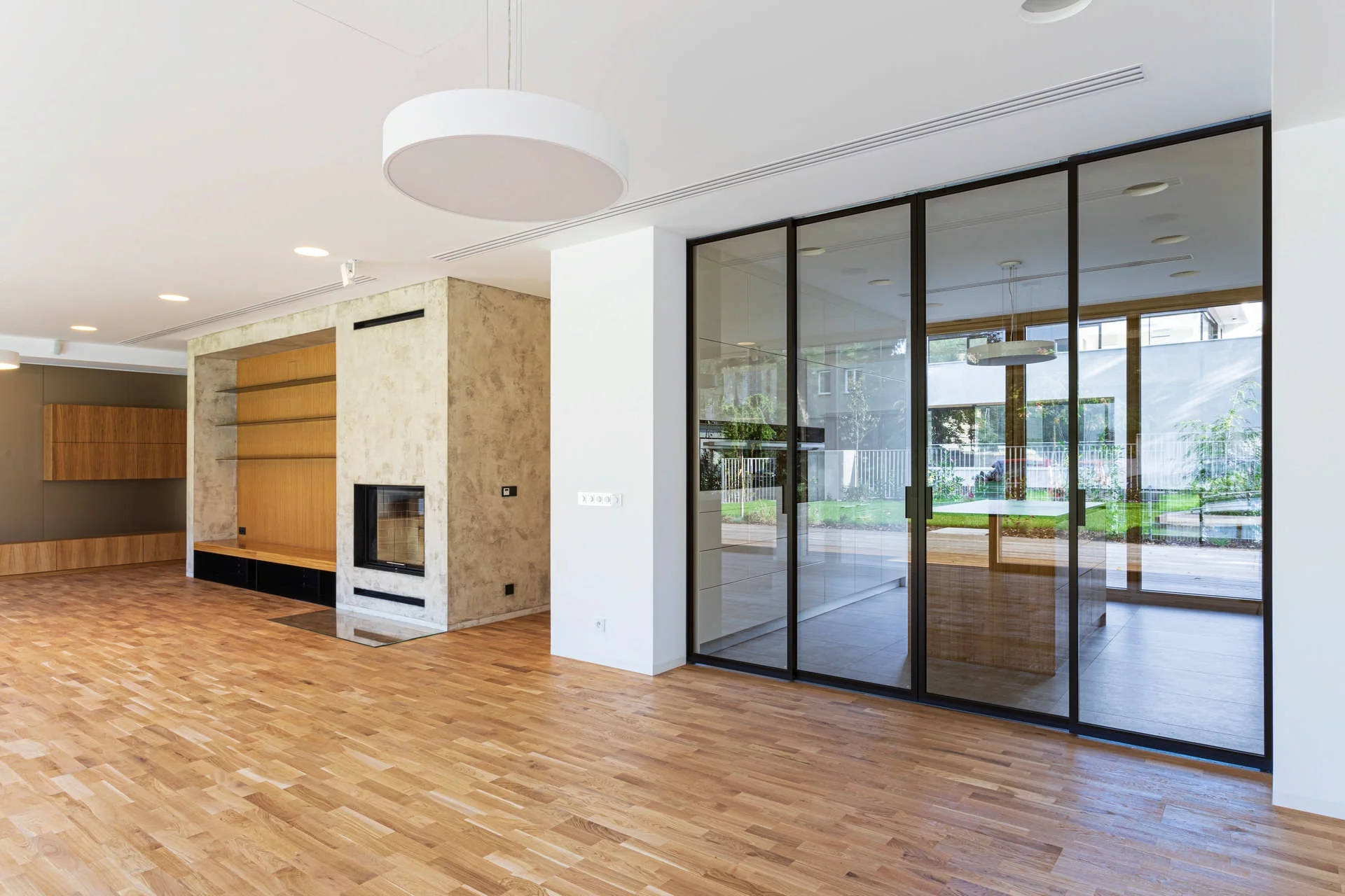 Glass Partition Wall Sliding Mechanism Glass Wall System