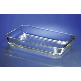 Glass Tray in Laboratory Grade Transparent Glass