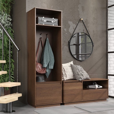 Hall Tree Modular Sections Minimalist Mudroom Furniture