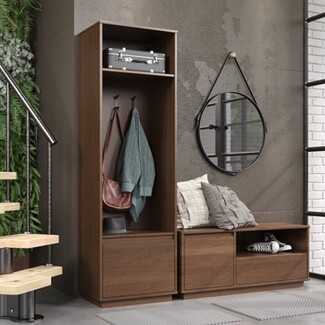 Hall Tree Modular Sections Minimalist Mudroom Furniture