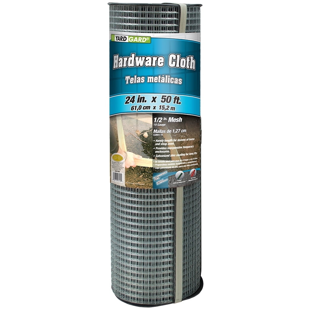 Hardware Cloth Galvanized Finish 1/2 Inch Mesh Garden Roll