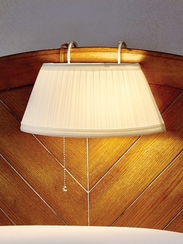 Headboard Lamp Over The Headboard Hooks Reading Light