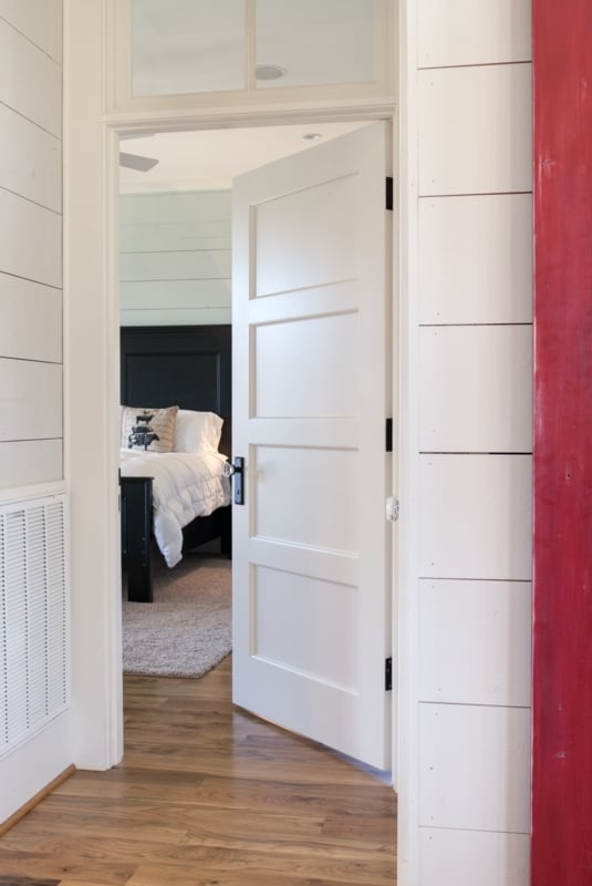 Interior Door Four Panel Shaker with Transom Window
