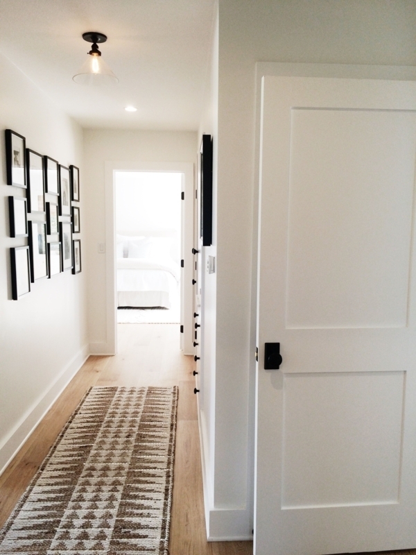 Internal Door High Contrast Shaker Paneling Hallway