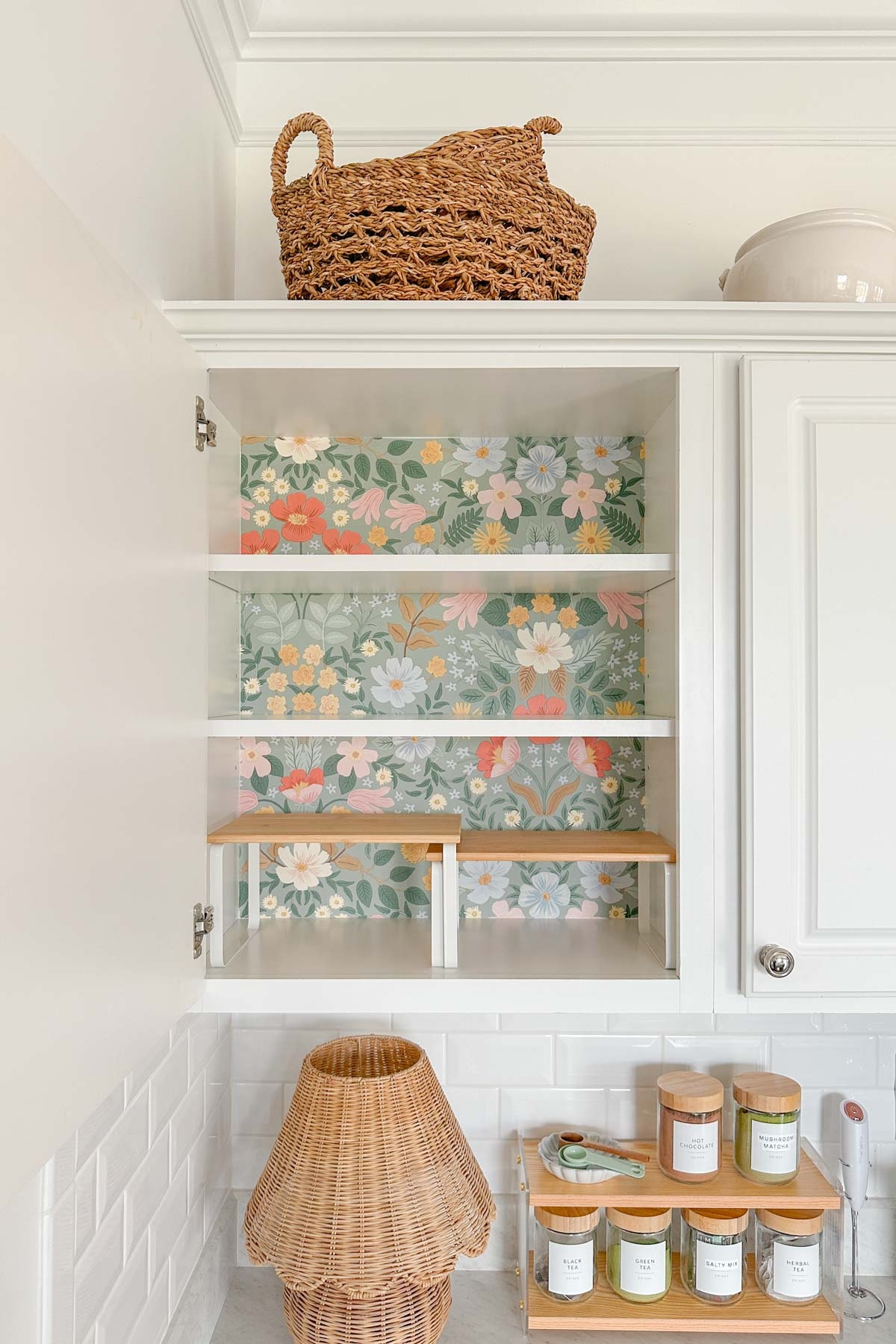 Cabinet With Wallpaper