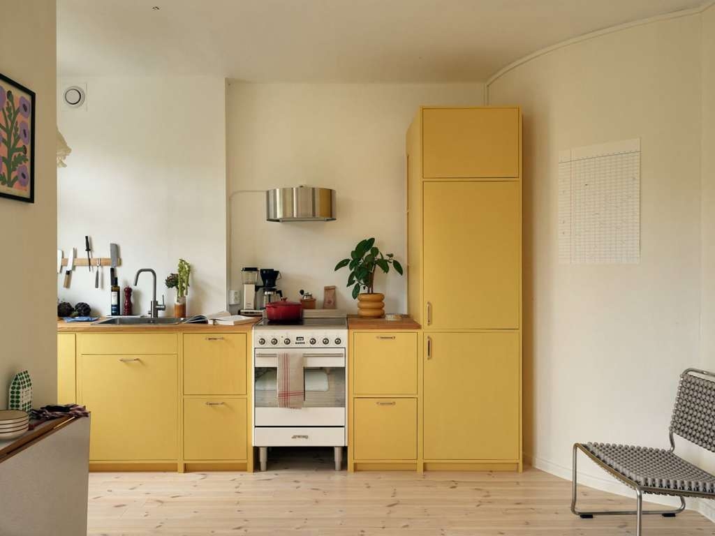 Kitchen Cabinetry with Wood Countertops: scandinavian kitchen design