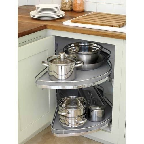 Kitchen Corner Organizer Kidney Shaped Trays Pull Out Kitchen Shelf