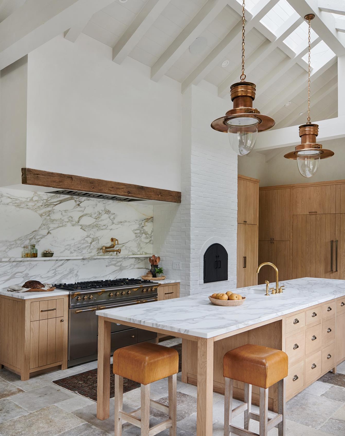 Kitchen Island: Copper Nautical Lighting Coastal Pendants