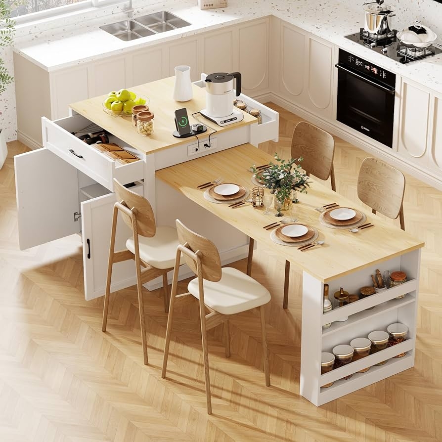 Kitchen Island Table Combination