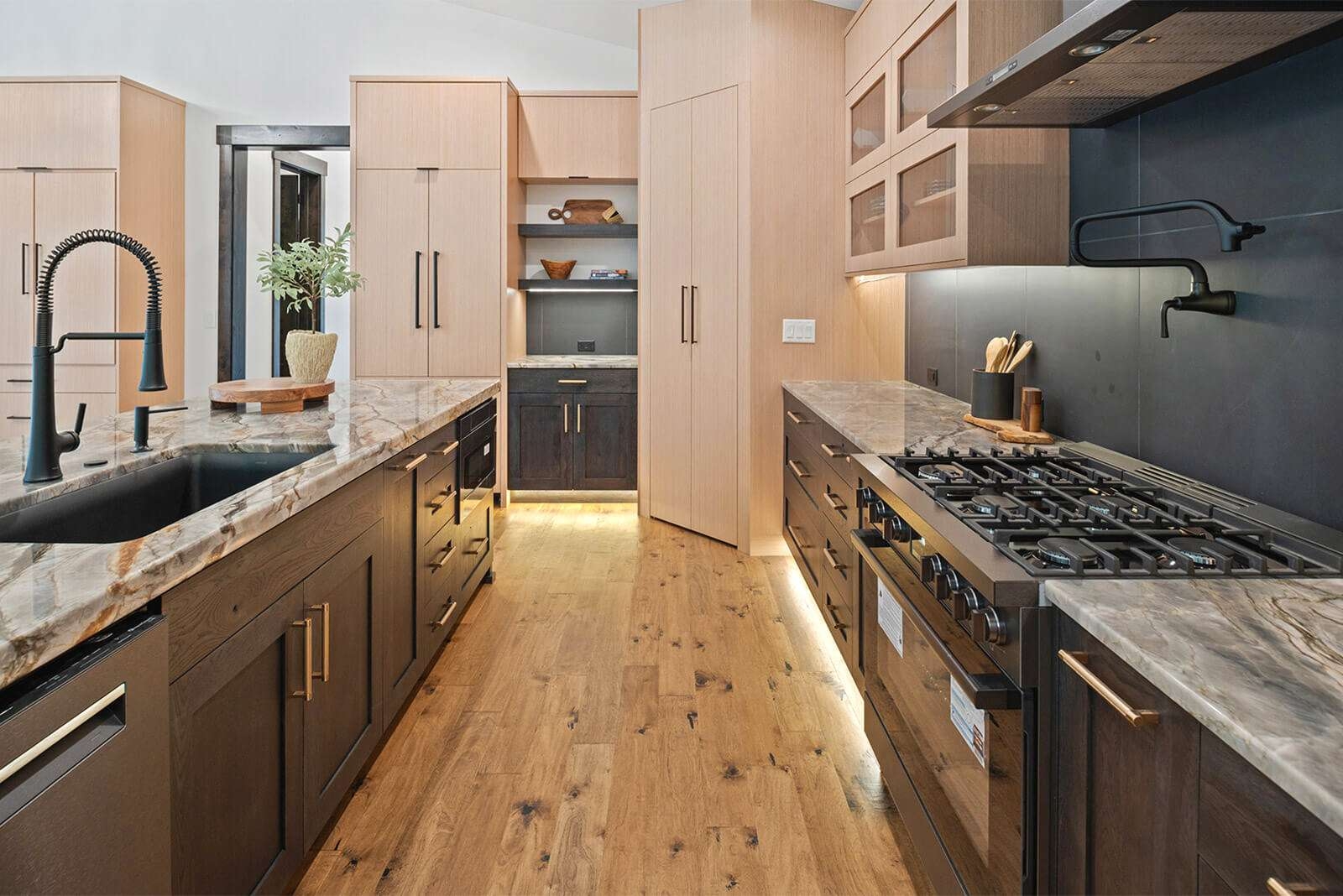 Kitchen Island: Kickplate Lighting Integrated Lighting Design