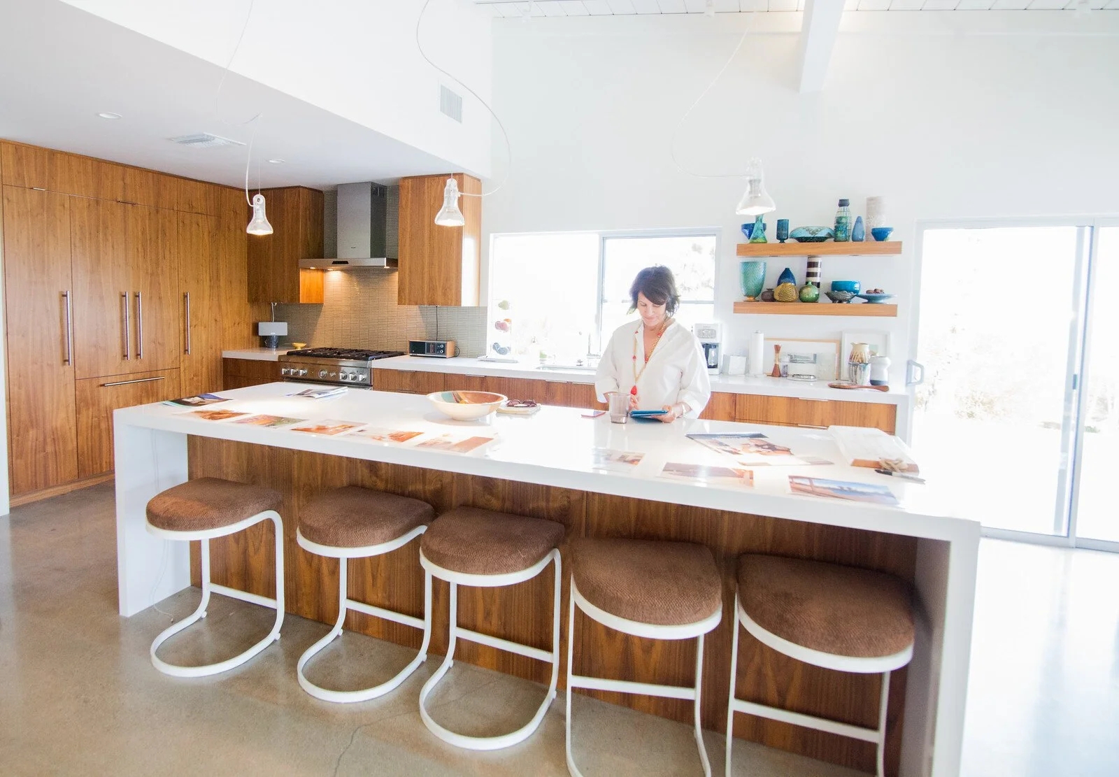Kitchen Island: Polished Concrete Kitchen Flooring Ideas