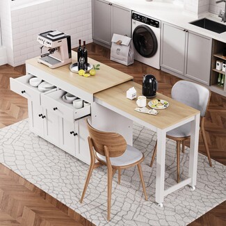 Kitchen Island Shaker Cabinetry Rolling Kitchen Storage Cart