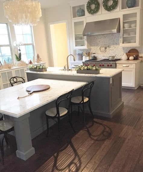 Kitchen Island Table With Charcoal Grey Two Tier Island