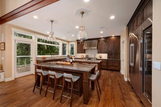 Kitchen Island Walnut Stone Slab Top Thick Stone Countertop