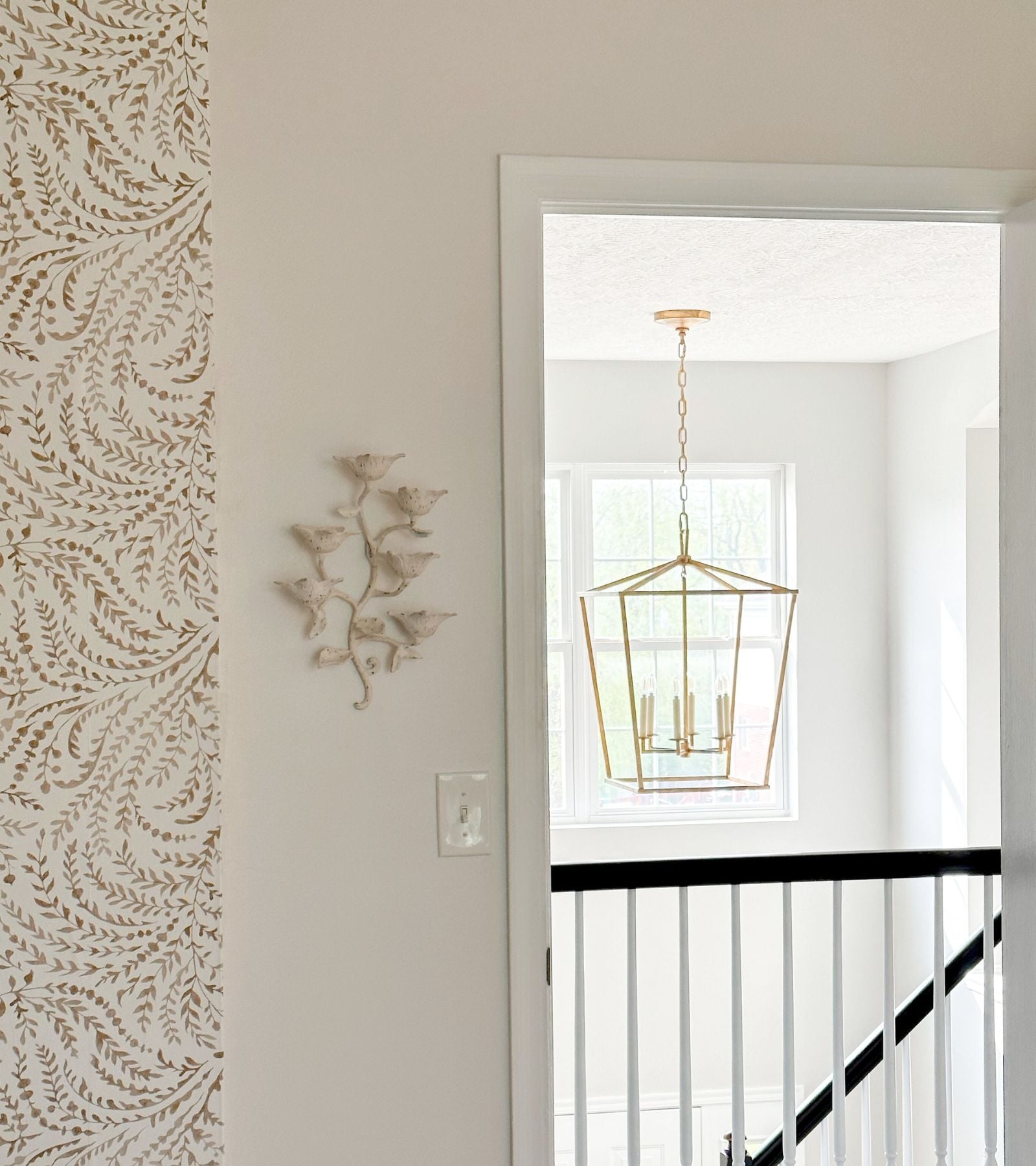 Lantern Chandelier Silhouette Gold Lantern Chandelier Foyer
