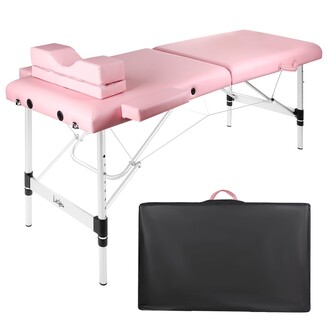 Lash Bed Foldable Aluminum Frame Portable Pink Lash Bed