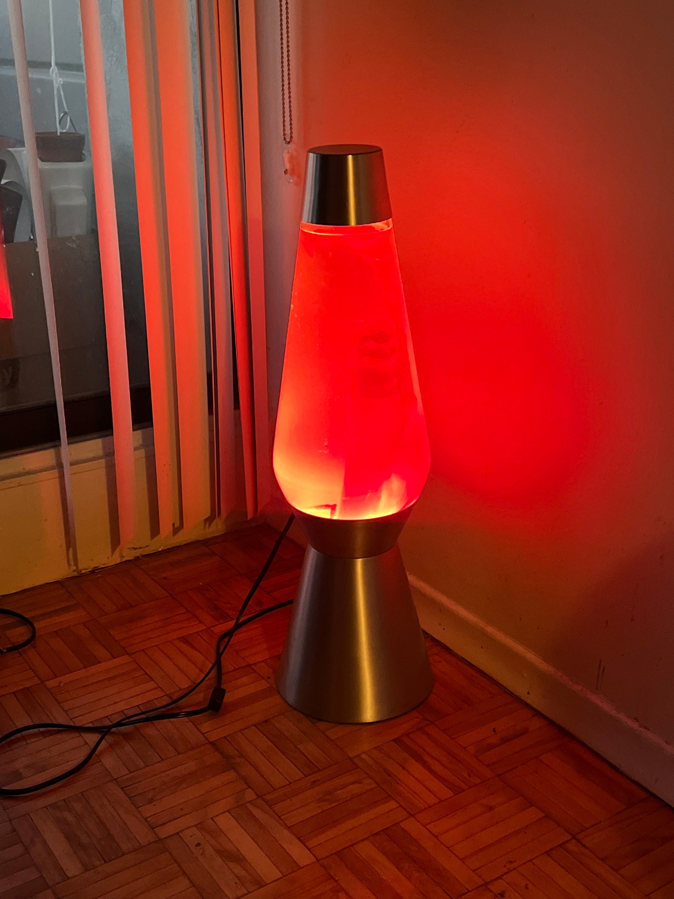 Lava Lamp Extra Large Scale Red Ambient Floor Mood Light