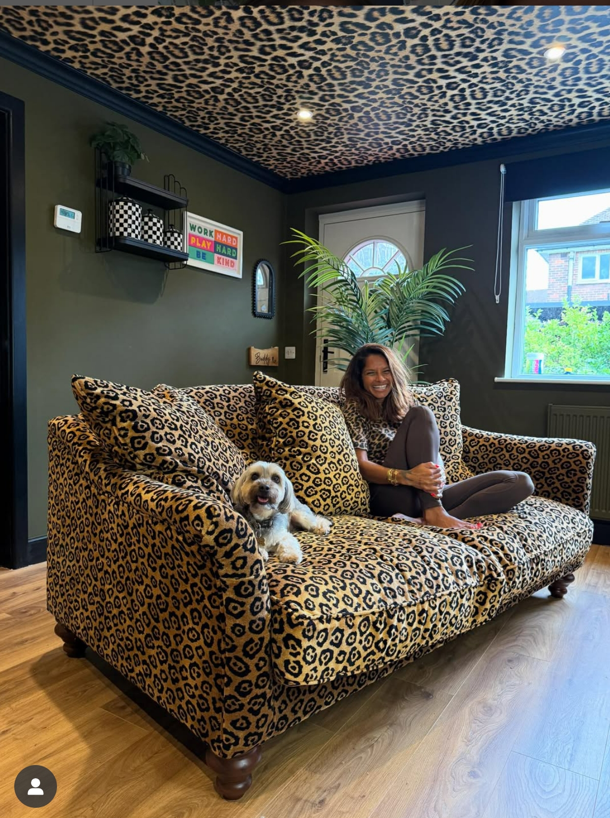 Animal Print Sofa