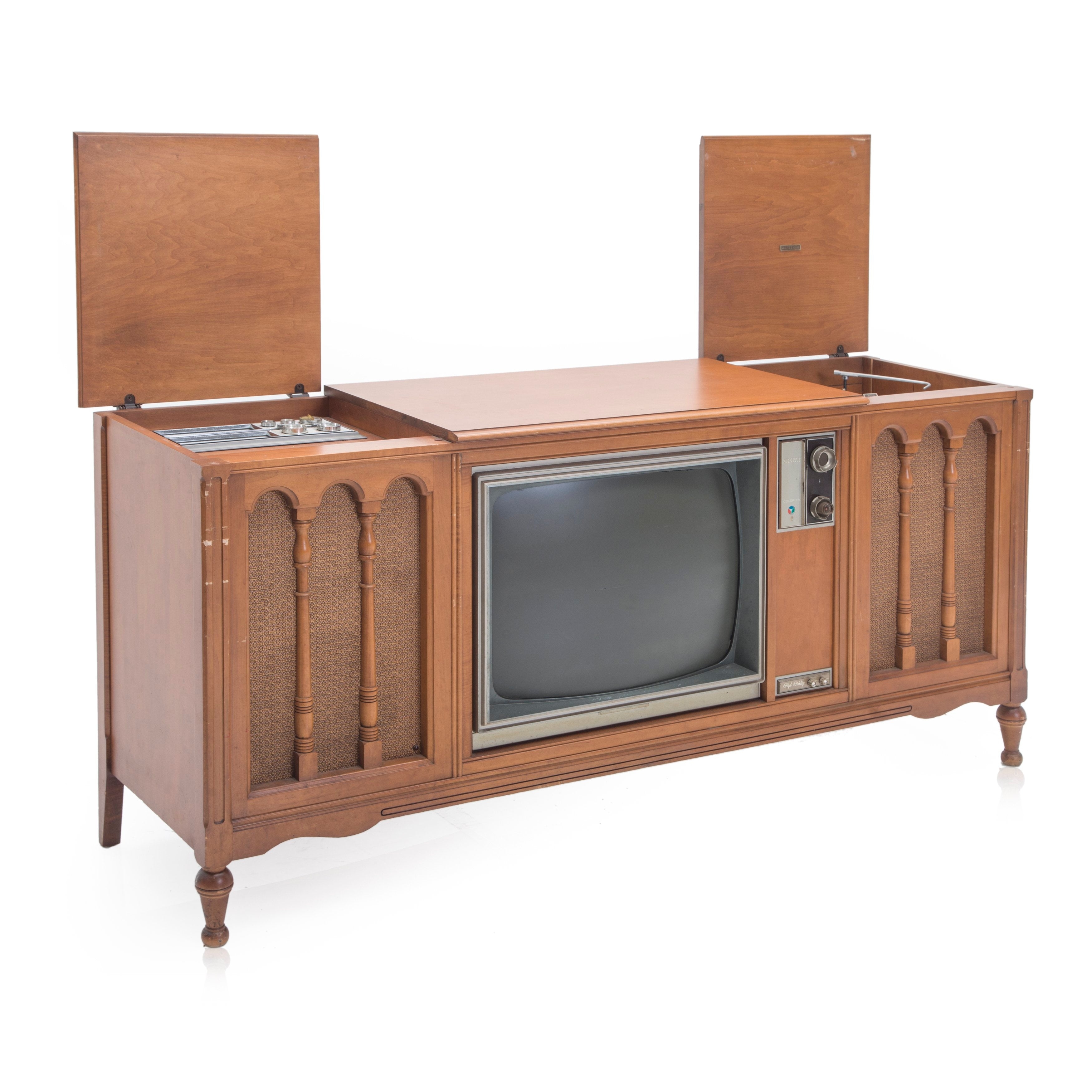 Media Console: Built-in Turntable Vintage Record Player Console