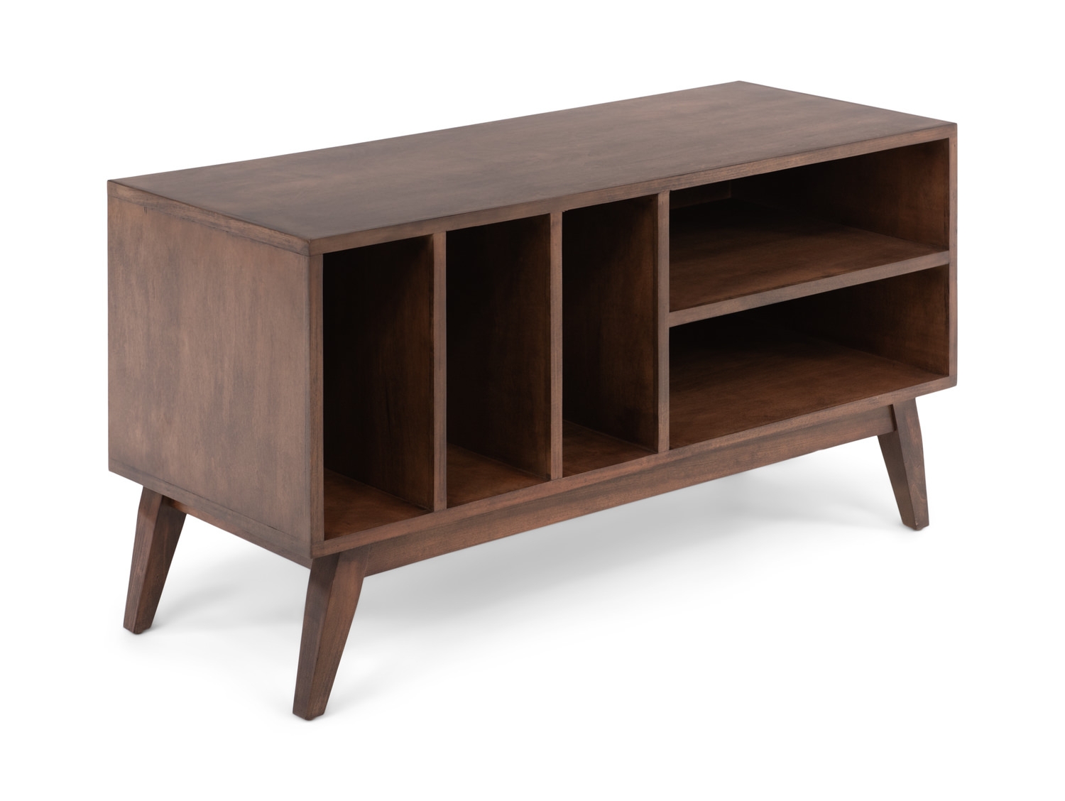Media Console: Dual Storage Retro Record Player Furniture