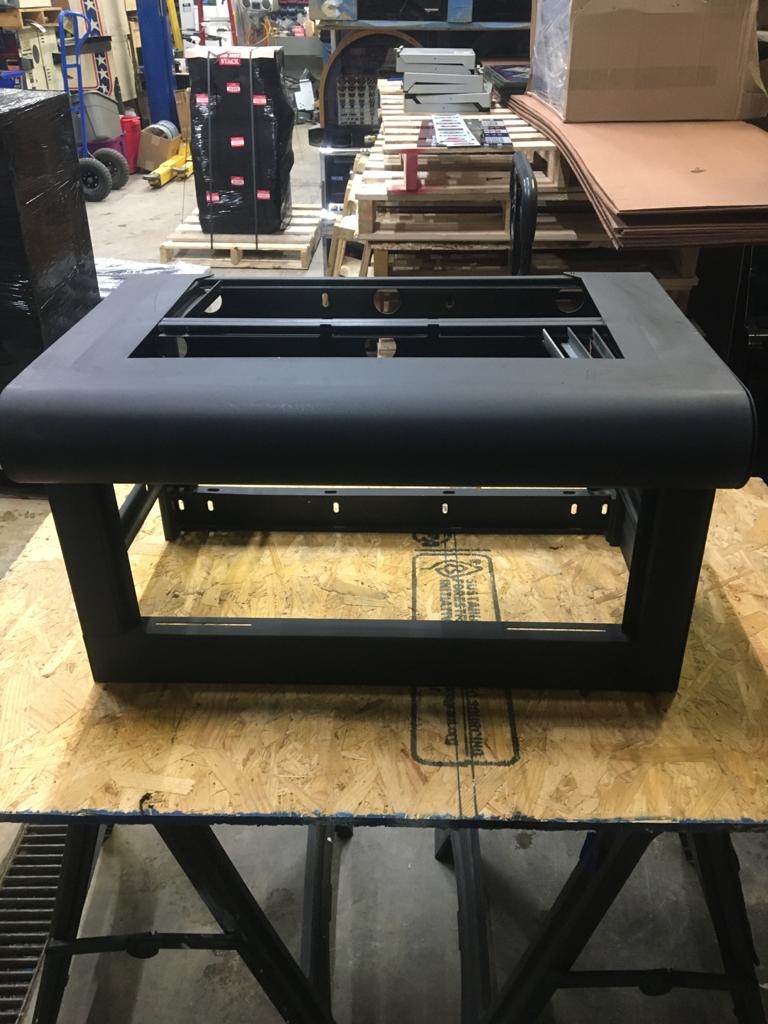Metal Stand Curved Edge Powder Coated Matte Utility Base