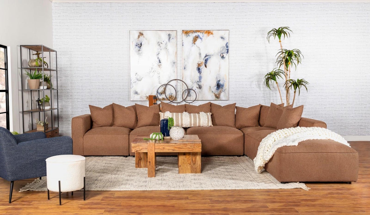 Modular Sectional: Low Profile Silhouette Contemporary Layout
