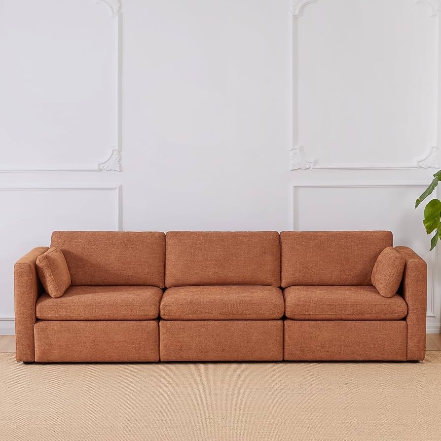 Modular Sectional Sofa: Deep Seat Modern Fabric Lounging