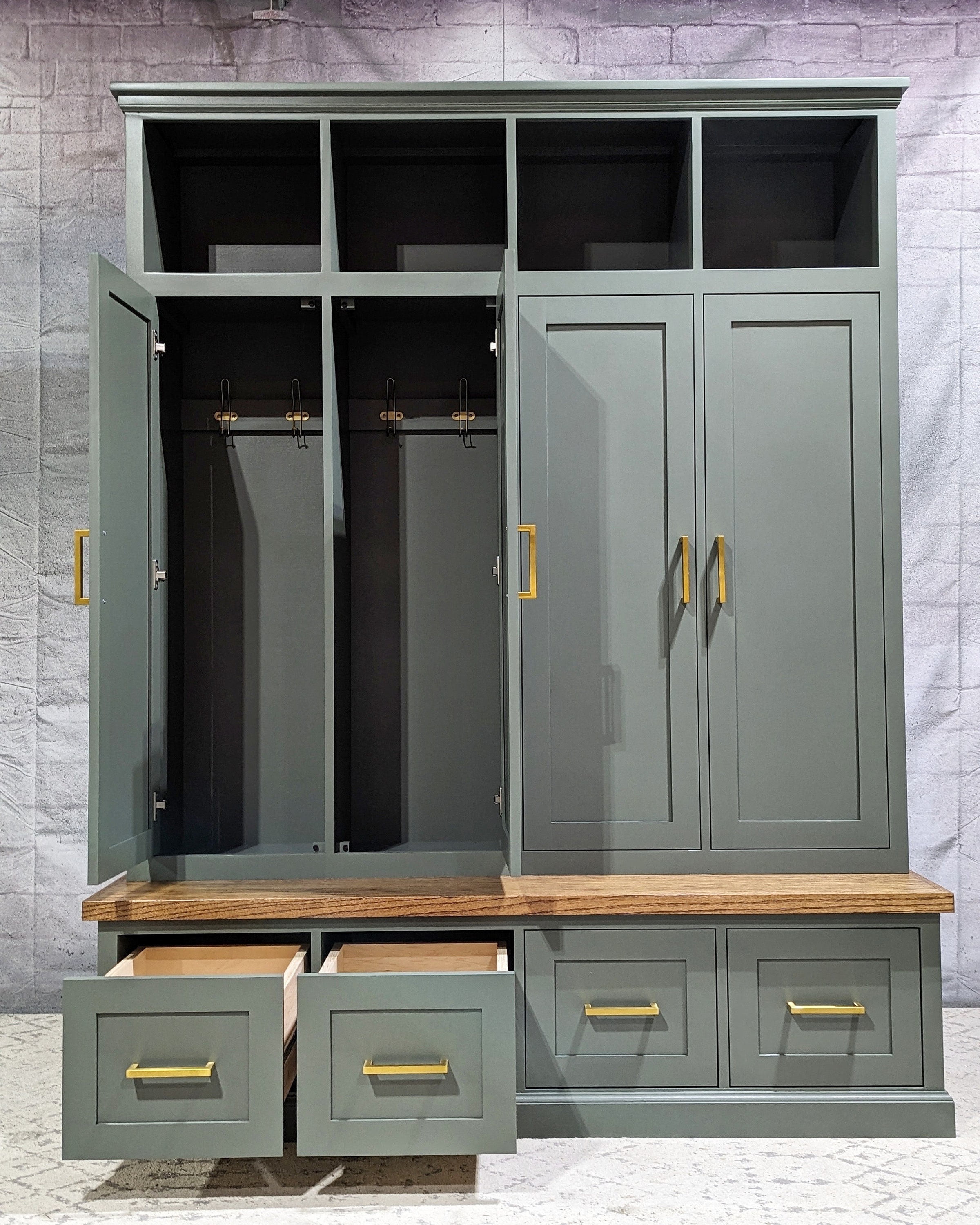 Mudroom Lockers With Doors