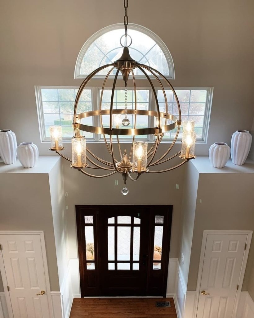 Orb Chandelier Armillary Frame Brass Armillary Sphere Lighting