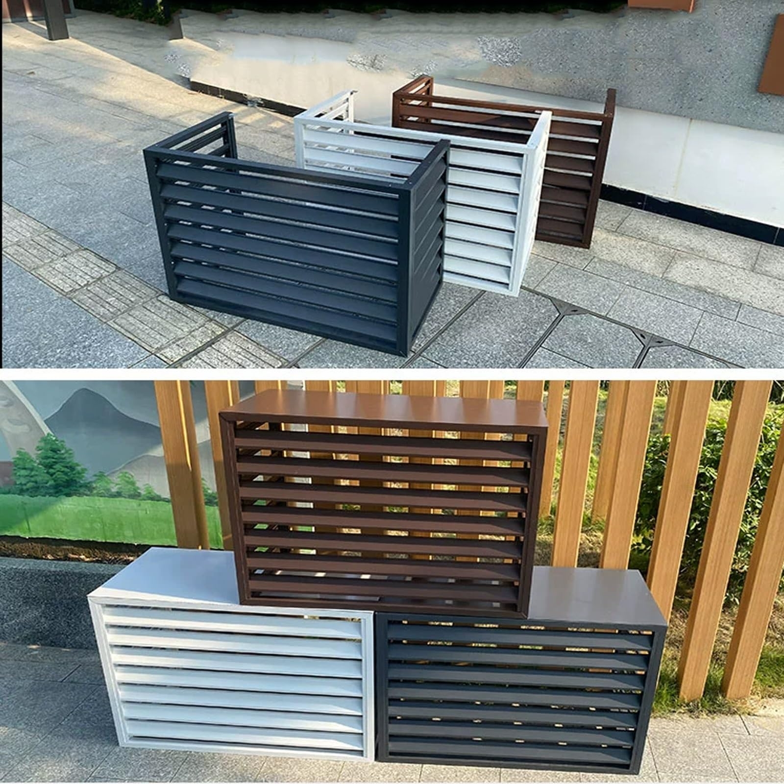 Outdoor Enclosure: Aluminum Construction Louvered Storage
