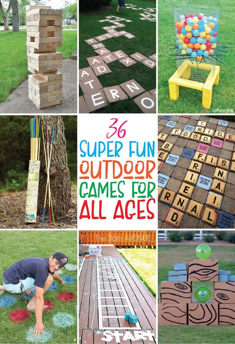 Outdoor Game Set for Backyard Party Ideas with DIY Aesthetic
